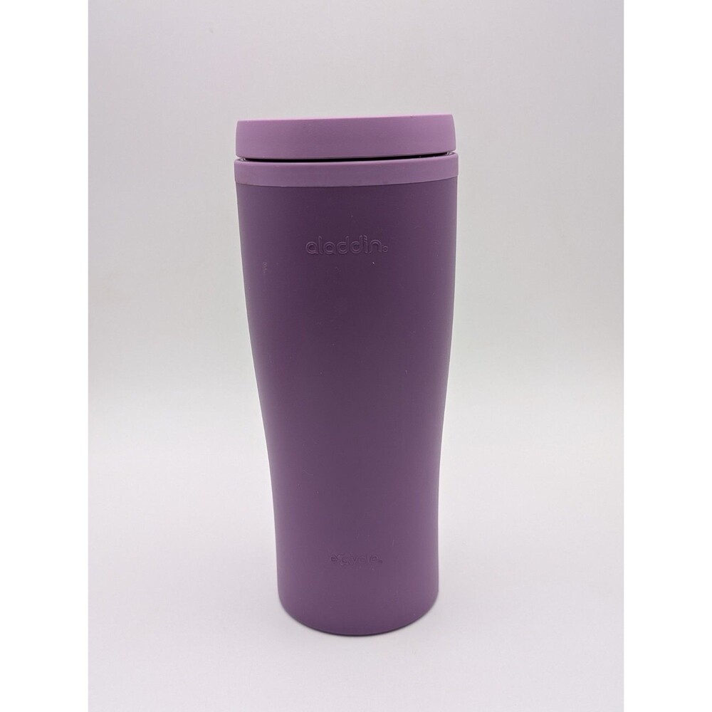 Aladdin eCycle Recycled Insulated Travel Mug Tumbler 16 oz Purple with Lid